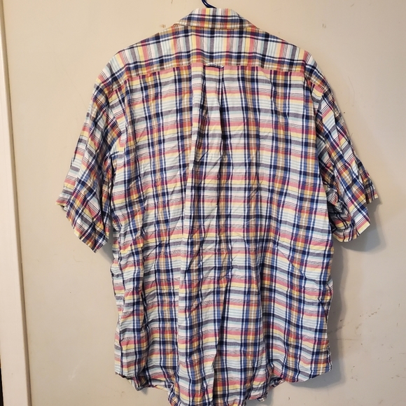 Mens FA MacCLUER Button Down Short Sleeve Shirt Summer Cotton XXL - Picture 4 of 4